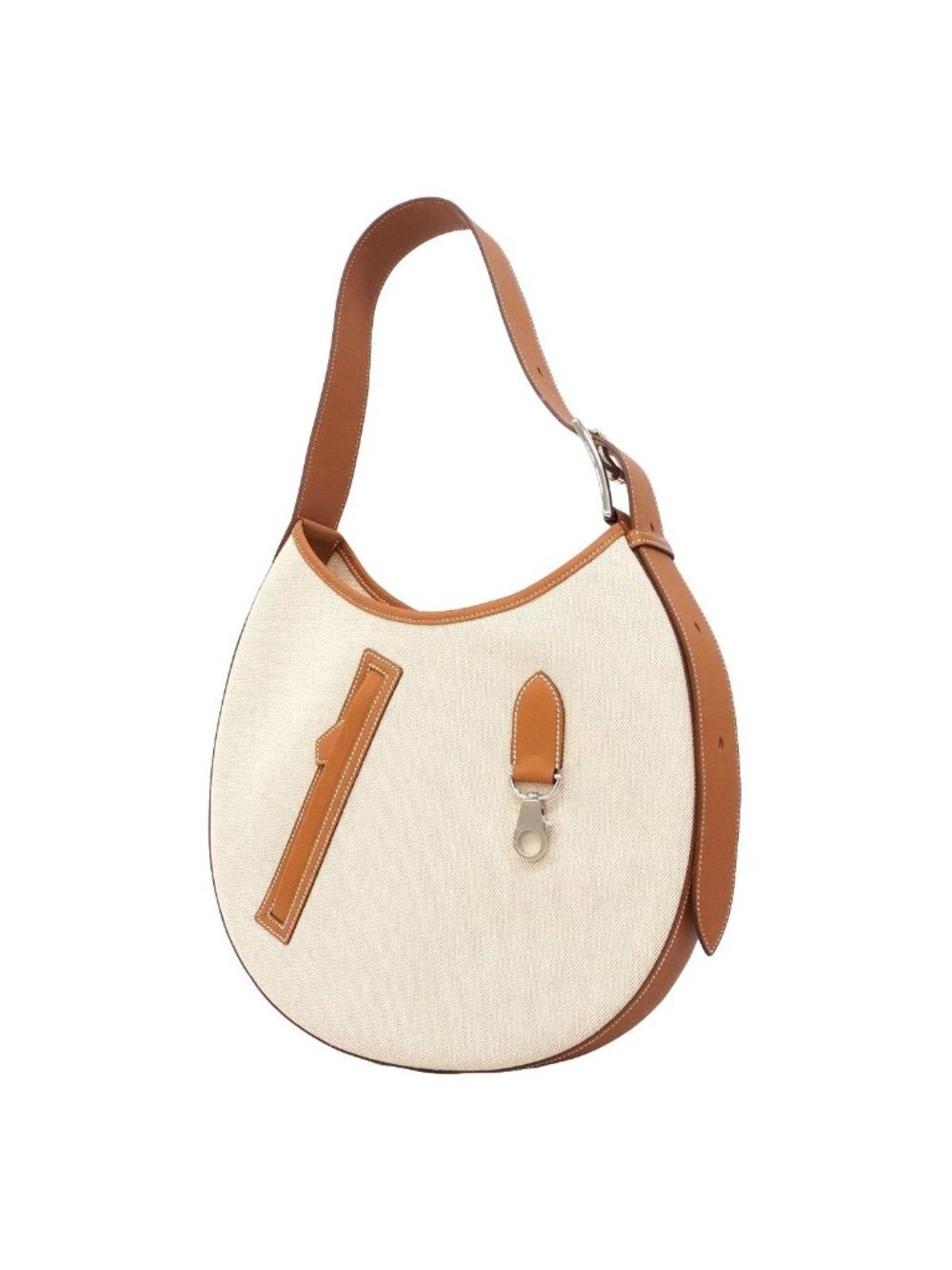 Hermes Shoulder Bag Arcon Toile H Gold Silver